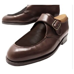 MAGNANNI Meris Brown Leather Monk Strap Loafer Size 11M